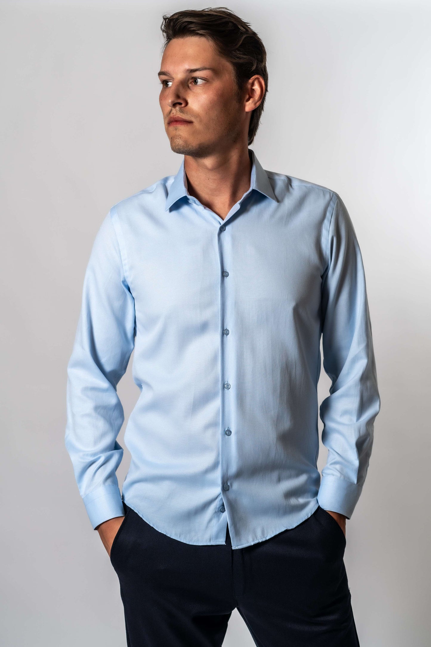 Shirt light blue plain