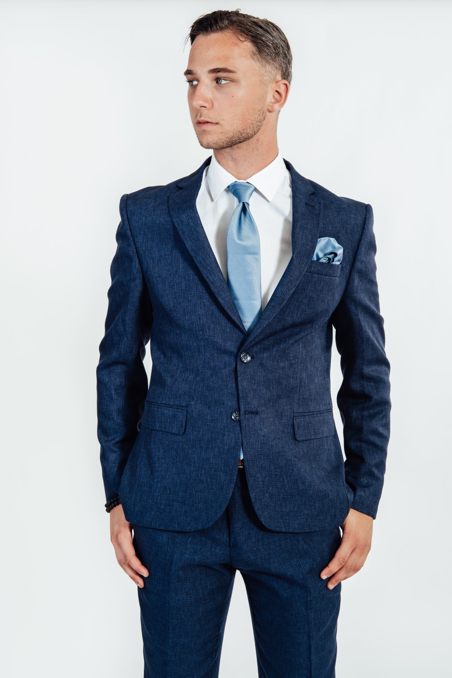 Suitify kostuum donker blauw effen 3